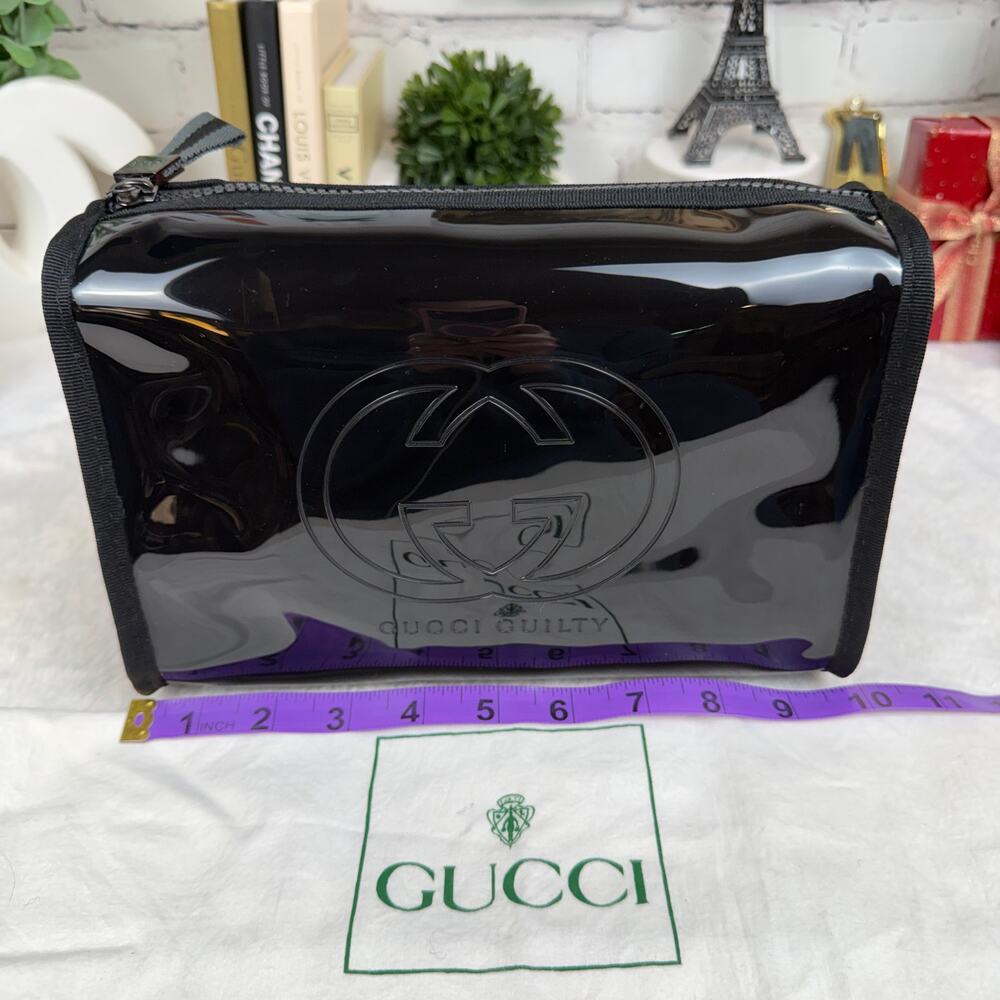 Gucci Guilty clear tinted parfum beauty count makeup crossbody bag with strap - Picture 10 of 16